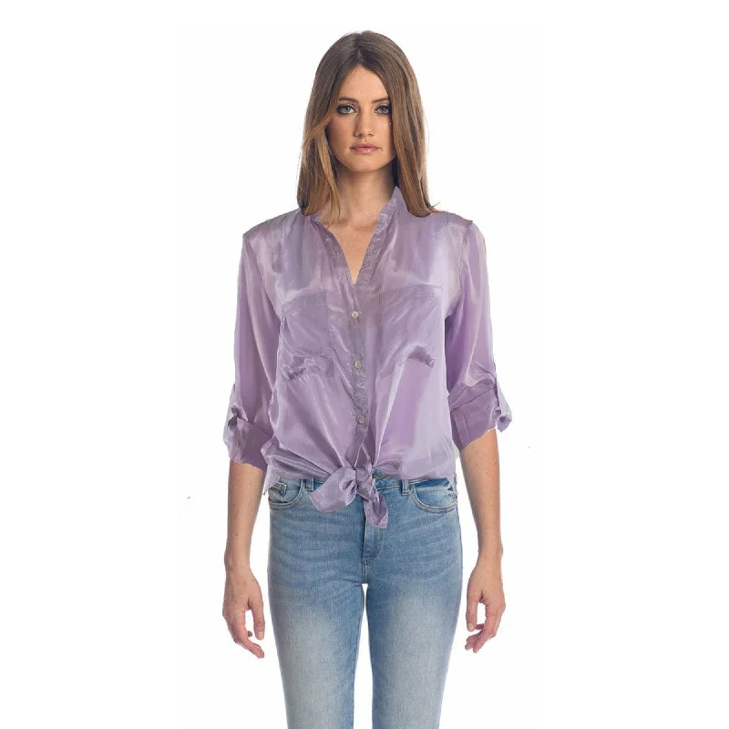 Mia Lilac Top Laid - back Women's Vibe
