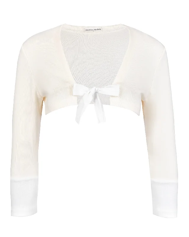 Mimi Shrug - Cream Minimalist Women's Casual
