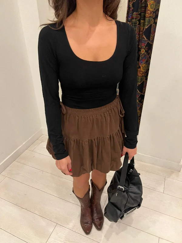 POINT Scooped neckline top Earthy Women's Hemp - based