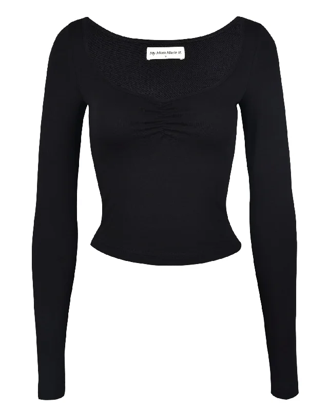 Gather Long Sleeve Tee - Obsidian Earthy Women's 