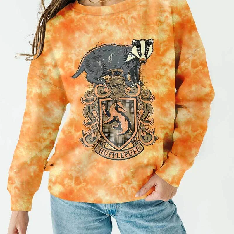 Hufflepuff Tie Dye Unisex Sweatshirt French