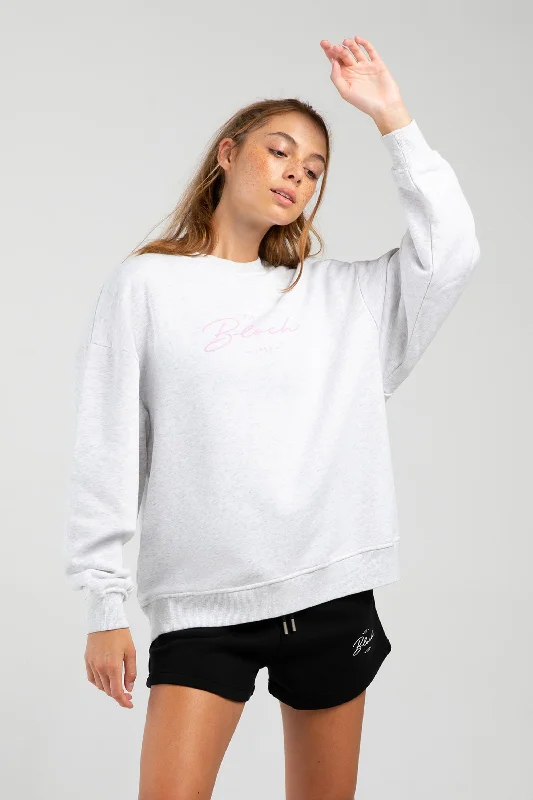 Off-Duty Oversized Crew Sweatshirt Bold Women's Animal Print