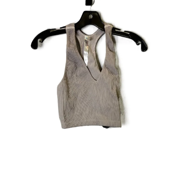 Athletic Tank Top By Free People In Grey, Size: L Laid - back Women's Style