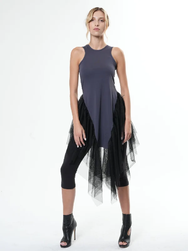 Extravagant Mesh Tunic Relaxed Women's Beachy
