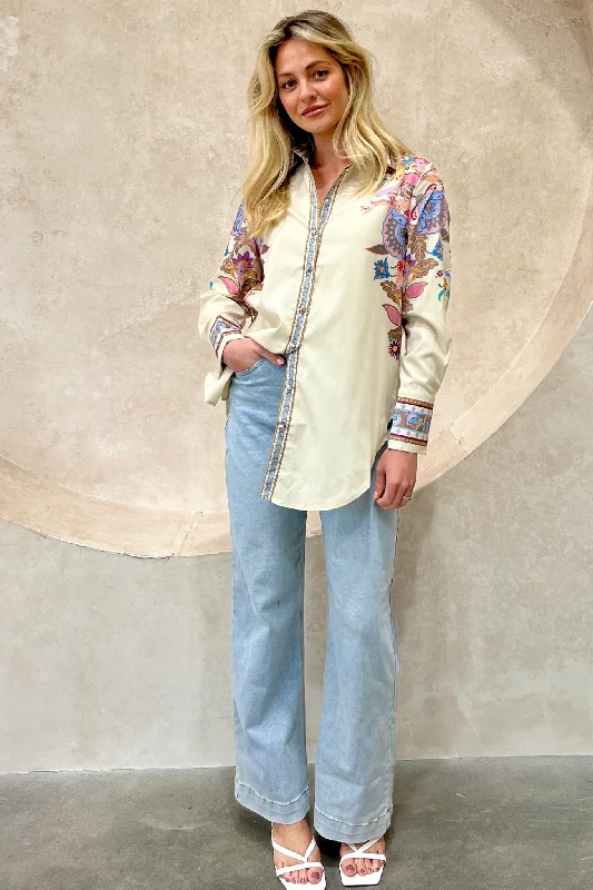 CASABLANCA SHIRT IVORY Tough Women's Military - inspired