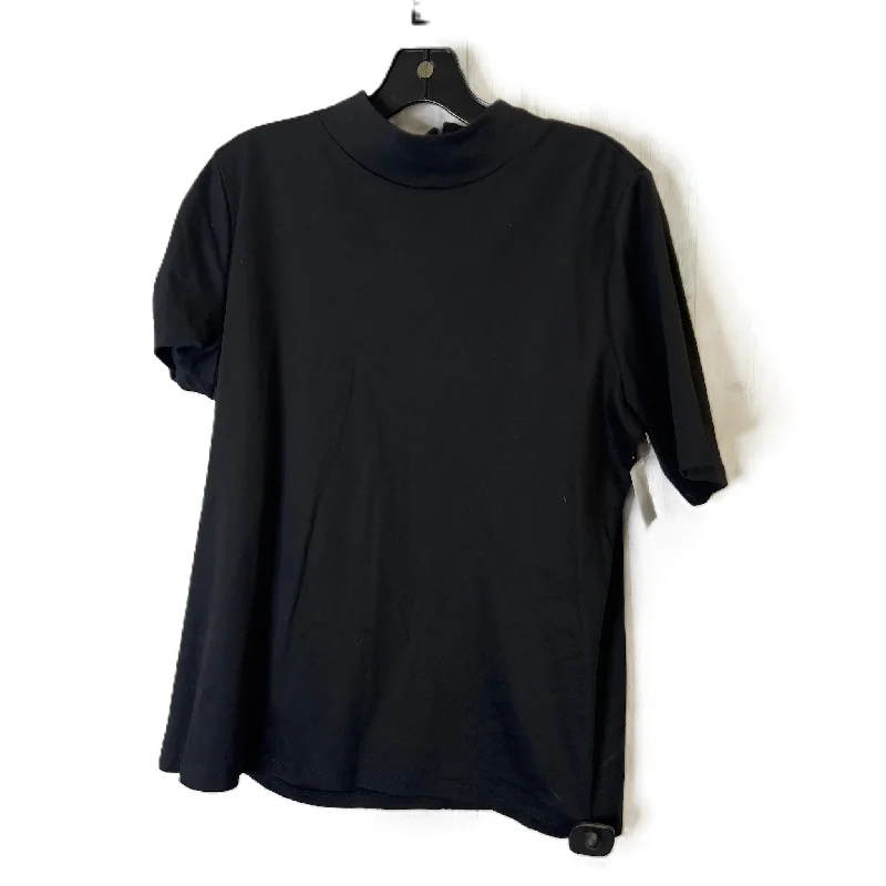 Top Short Sleeve By Talbots In Black, Size: Xl Cool Women's Skate
