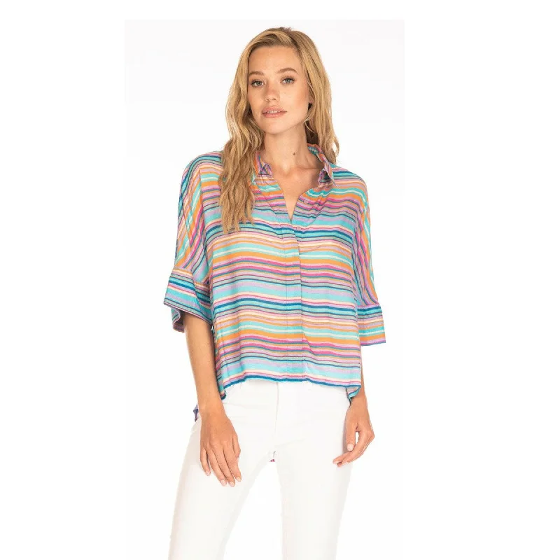 Elsie Stripes Top Relaxed Women's Beachy