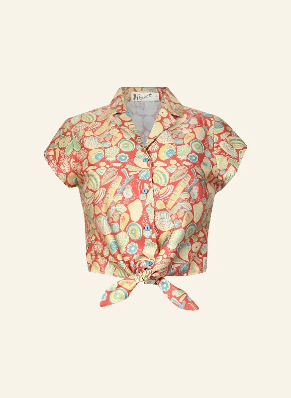 Peggy Top - Dark Coral Shells Modern Women's 