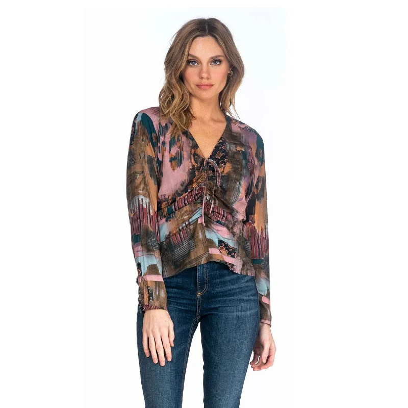 Bridget Olive Top Classic Women's Tweed