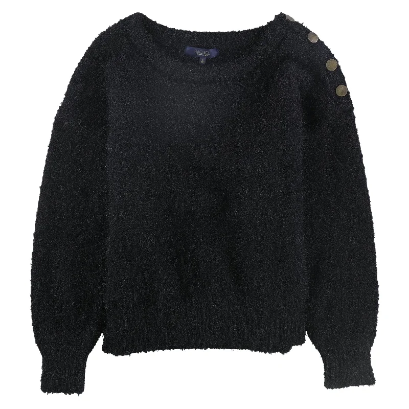 Rachel Roy Womens Fuzzy Pullover Sweater, Black, X-Large Artistic Women's Avant - 